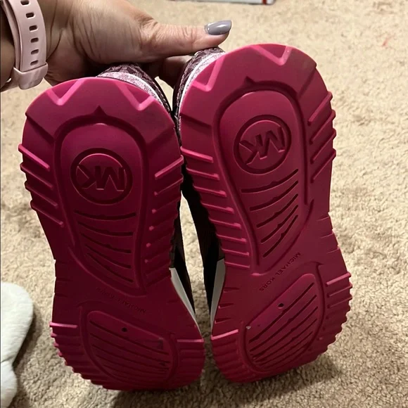 Michael Kors Pink and Burgundy Women's Sneakers - Picture 6 of 7